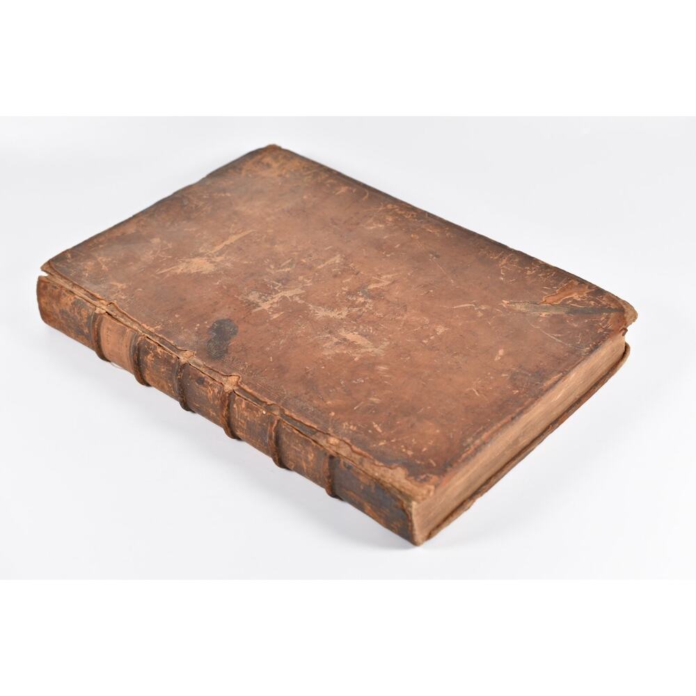 Antique 1718 Sir Edward Lutwyche Legal Reports Leather Bound Rare Law Book